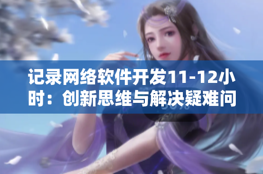 记录网络软件开发11-12小时：创新思维与解决疑难问题