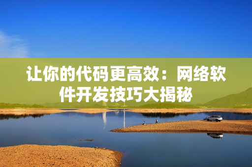 让你的代码更高效：网络软件开发技巧大揭秘