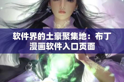 软件界的土豪聚集地：布丁漫画软件入口页面