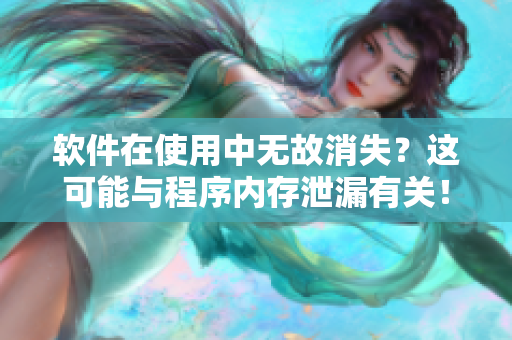 软件在使用中无故消失？这可能与程序内存泄漏有关！